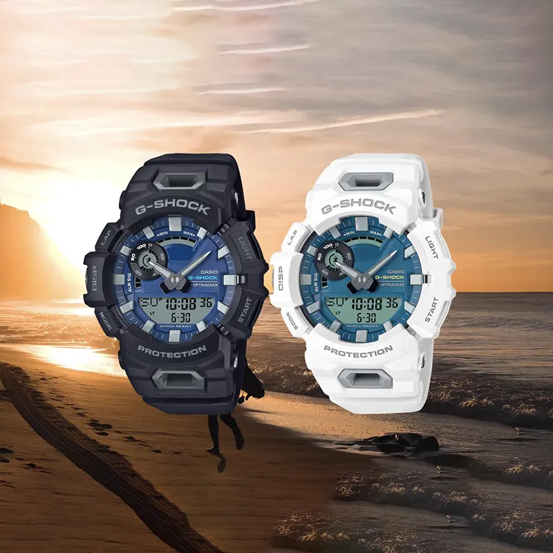Casio G-Shock Sporty Bluetooth Step-tracking Blue Men's Watch- GBA-900CB-1A